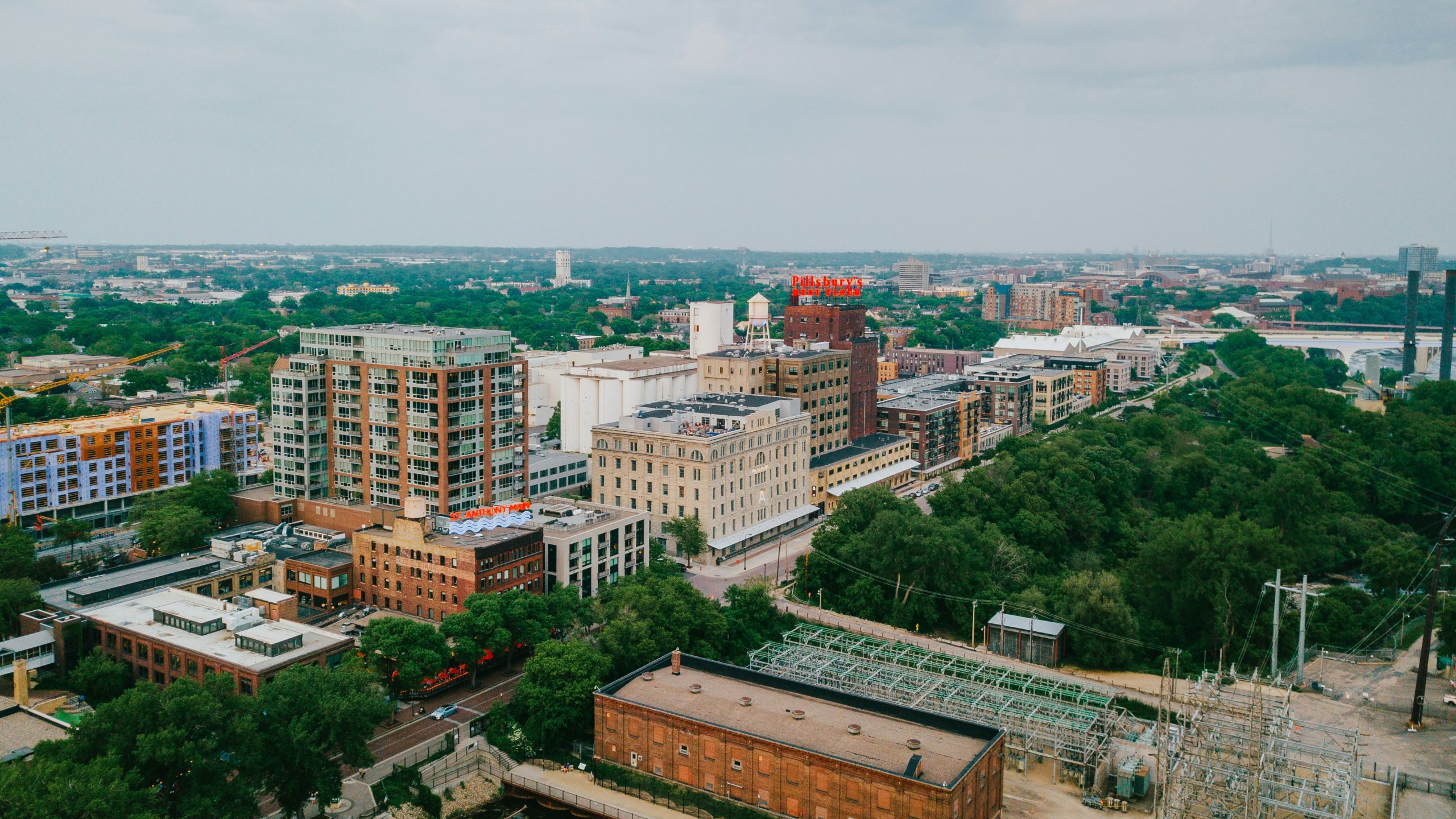 Birds Eye View High-Rise Buildings Minnesota